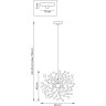 Подвес LIGHTSTAR EXTRA L1P721132 3х5W(led) G9 (721132+ 572102) золото