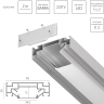 Профиль встраиваемый в натяжной потолок LIGHTSTAR под LED ленту до 30мм либо под трек Barra 502420-6AI